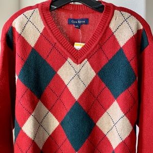 Club Room Men V neck Lambswool Sweater
